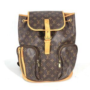LOUIS VUITTON M40107 Monogram Sac Ado-Bosphore backpack bag Brown authentic
